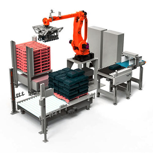 流水線全自動(dòng)碼垛機(jī)器人